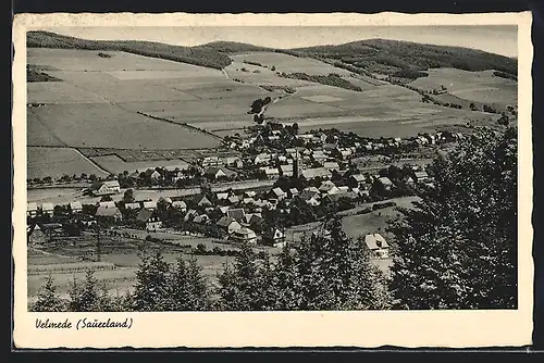 AK Velmede /Sauerland, Ortsansicht aus der Vogelschau