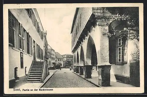 AK Soest, Partie an der Marktstrasse