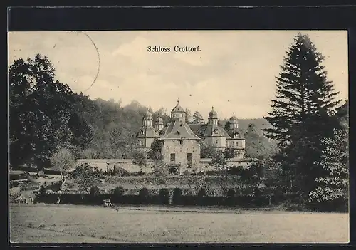 AK Crottorf, Blick auf Schloss Crottorf