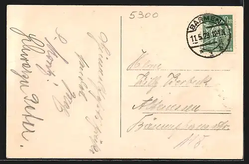 AK Bonn, Kaiserplatz mit Springbrunnen