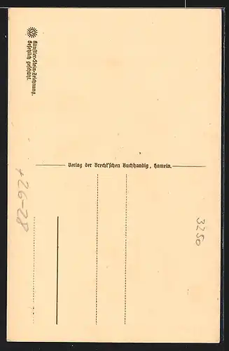 Steindruck-AK Hameln, Rattenfängerhaus