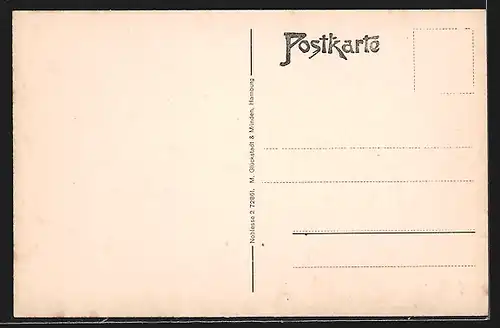 AK Sonderborg a. Alsen, Nachtstimmung am Hafen