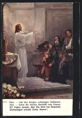 AK Jesus bei einer Predigt, Propaganda