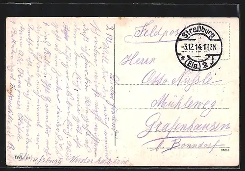 AK Kanone eines Fuss-Artillerie-Regiments