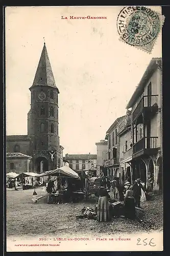 AK L`Isle-en-Dodon, Place de l`Eglise