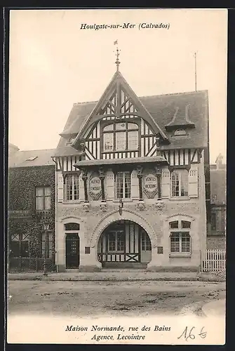 AK Houlgate-sur-Mer, Maison Normande, rue des Bains, Agence Lecointre