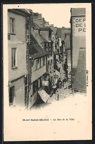 AK Mont Saint-Michel, La Rue de la Ville
