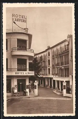 AK Lourdes, Hotel d`Anvers, Rue du Bourg