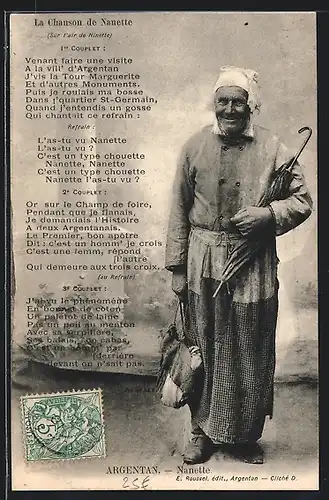 AK Argentan, Exzentrikerin Nanette, La Chanson de Nanette