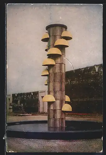 AK Essen, Grosse Ruhrländische Gartenbau-Ausstellung 1929, Sommerblumen-Terrassen