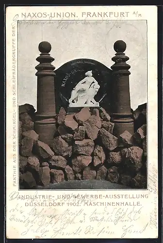AK Düsseldorf, Industrie- und Gewerbe-Ausstellung 1902, Maschinenhalle, Naxos-Union