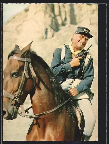AK Film Der letzte Mohikaner, Joachim Fuchsberger als Captain Hayward