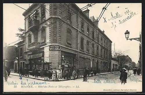 AK Roanne, Hotel des Postes et Telegraphes