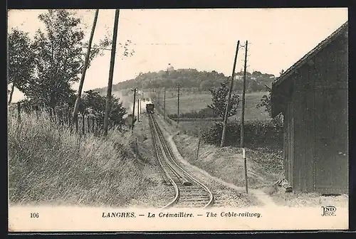 AK Langres, La Cremaillere - Bergbahn