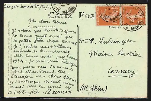 AK Langres, La Cremaillere - Bergbahn