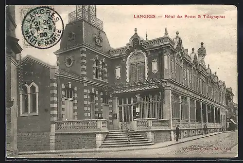 AK Langres, Hôtel des Postes & Télégraphes