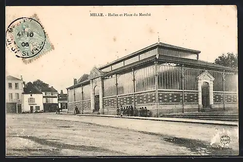 AK Melle, Halles et Place du Marché