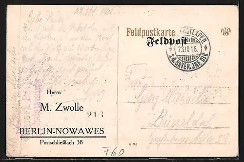 AK Lassigny, Zerstörtes Schloss, Partie bei der Kirche, Dorfeingang