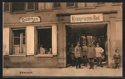AK Blérancourt, Kronprinzen-Bad & Soldatenheim