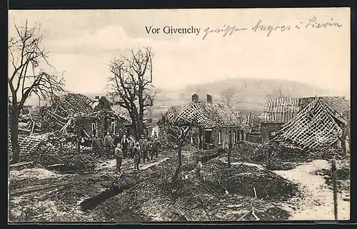 AK Givenchy, Soldaten in Trümmern