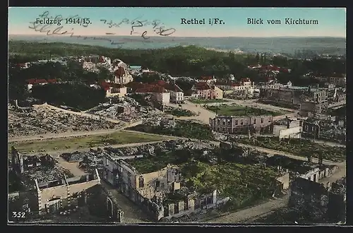 AK Rethel, Blick vom Kirchturm