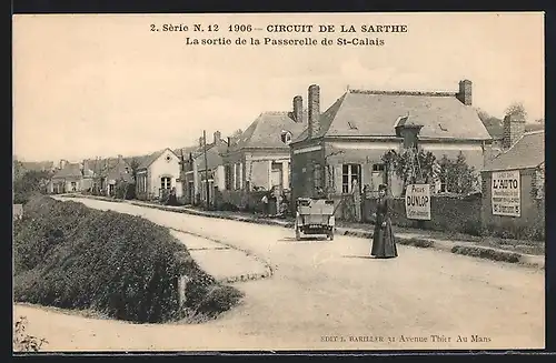 AK St-Calais, Circuit de la Sarthe, Autorennen, La Sortie de la Passerelle