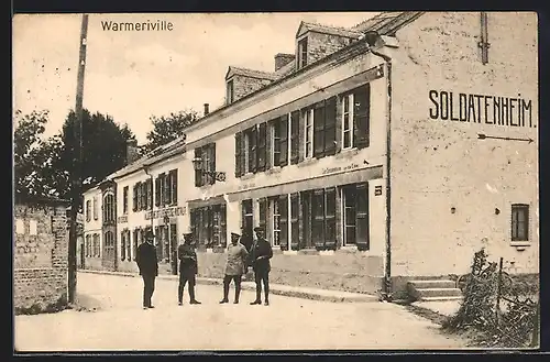 AK Warmerivillé, Ansicht vom Soldatenheim