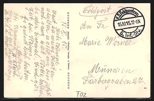 AK Camelin, Strassenpartie am Soldatenheim