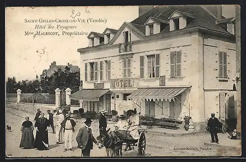 AK Saint-Gilles-Croix-de-Vie, Hôtel des Voyageurs