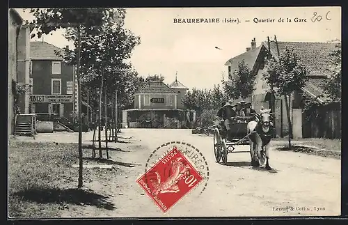 AK Beaurepaire, Quartier de la Gare