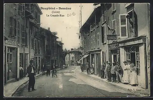 AK Dauphiné-Domène, La Grand Rue
