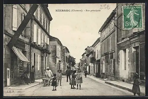 AK Hiersac, Rue principale