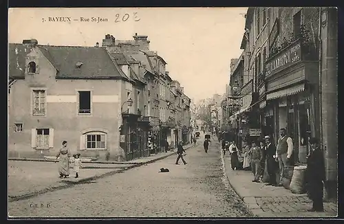 AK Bayeux, Rue St-Jean