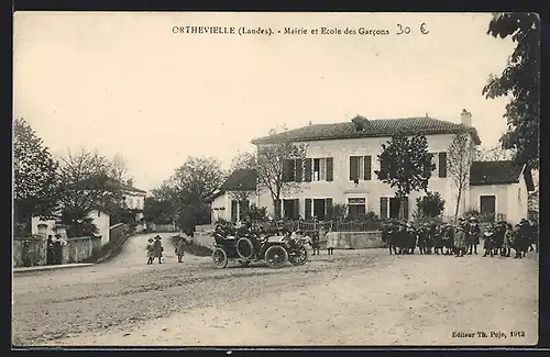 AK Orthevielle, Mairie et Ecole des Gracons