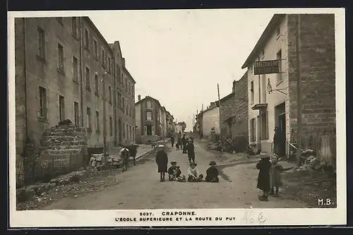AK Craponne, L`École Superieure et la Route du Puy