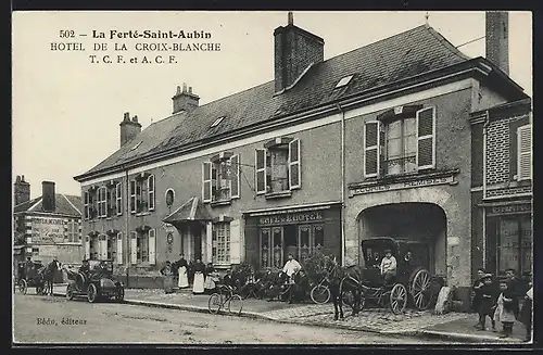 AK La Ferté-Saint-Aubin, Hotel de la Croix-Blanche