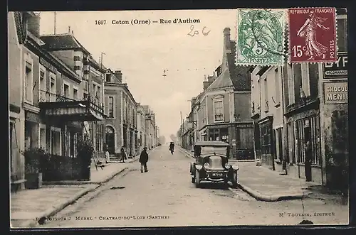 AK Ceton, Rue d`Authon, Strassenpartie