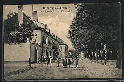 AK Neubreisach, Kommandantur am Paradeplatz