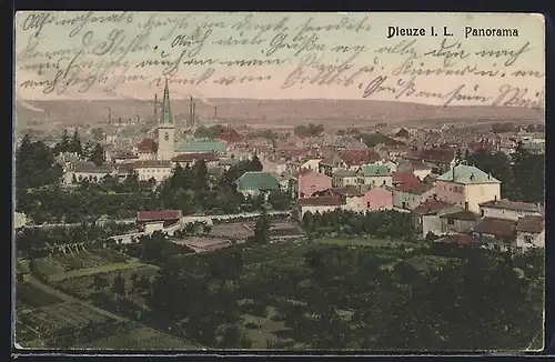 AK Dieuze, Panorama von oben