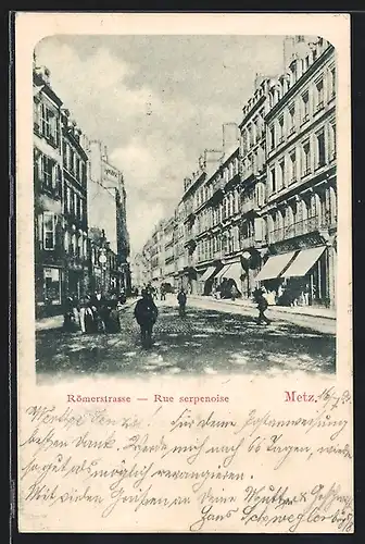 AK Metz, Partie in der Römerstrasse