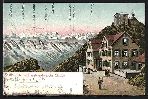 AK Säntis, Hotel und meteorologische Station