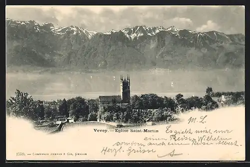 AK Vevey, Eglise Saint-Martin