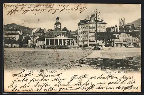 AK Vevey, Place du Marche