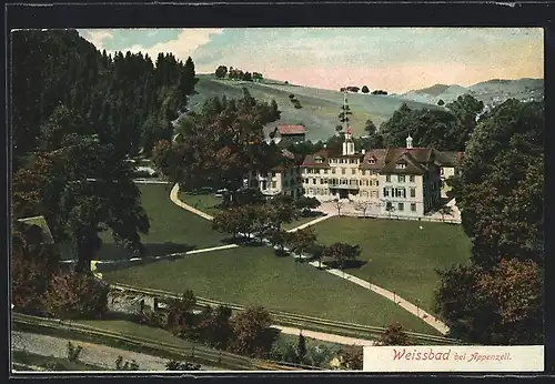 AK Weissbad, Villa im Park
