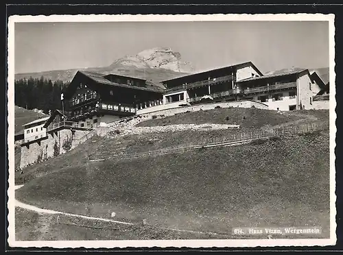 AK Wergenstein, Haus Vizan mit Berggipfel