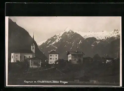 AK Kaprun, Pingau, Häuser am Kitzsteinhorn