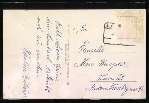 AK Lambach / Oberdonau, Teilansicht vom Berg aus gesehen