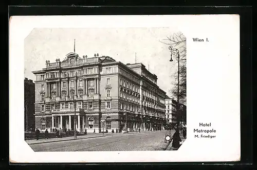 AK Wien, Hotel Metropole, Gesamtansicht