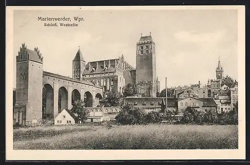 AK Marienwerder /Wpr., Schloss, Westseite