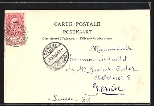 AK Anvers, Monument van Schoonbeke à la Pépinière